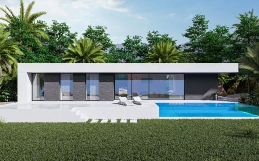 Villa de Diseño Moderno con Piscina y Vistas al Mar en Denia